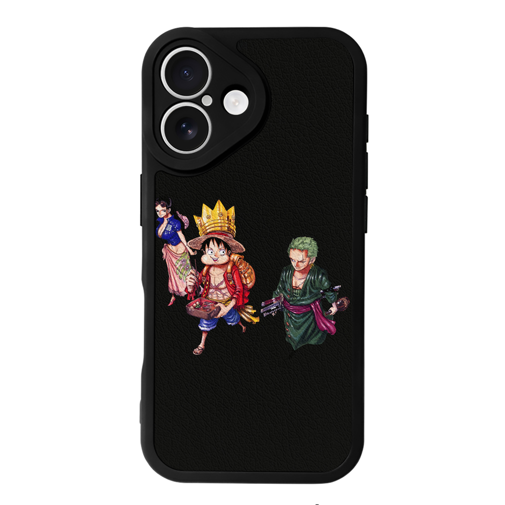 （画像用） ワンピース モンキー・D・ルフィ ONE PIECE Monkey D. Luffy 【iPhone 16シリーズ対応】シリコンスマホケース（レザー調） 材質：シリコン